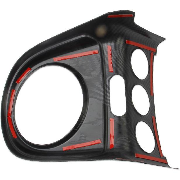 Carbon Fiber Style Manual Transmission Gear Shfit AC Knob Panel Cover Trim Accessories for 2006-2009 Nissan 350Z