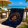 City Football Club Printed Microfiber Beach Towel, Soft And Absorbent, Quick-Dry, Ideal for Summer Travel, Beach Essential, Swimming Pool