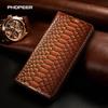 Luxury Genuine Leather Case for Samsung Galaxy M21 M31 M31S M51 M22 M32 M52 M62 4G 5G Python-patterned PU Leather Phone Case
