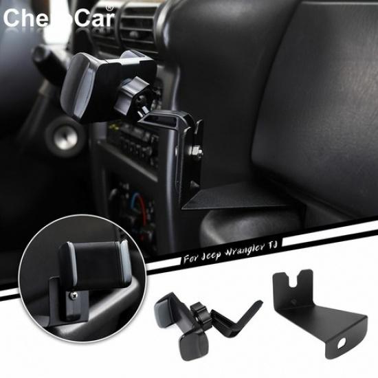 

MultiFunction Cell Phone Holder Walkie Talkie Mount Bracket for Jeep Wrangler TJ