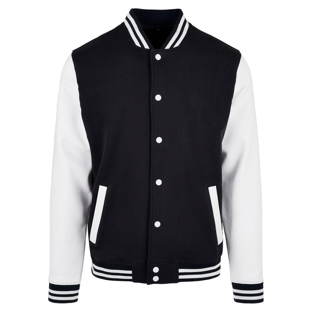 Build Your Brand Mens Basic Varsity Jacket