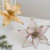 P Handmade Glitter Christmas Flowers High-grade Xmas Decorative Flowers  Wedding