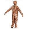 Kids Boys Girls Animals Tiger Leopard Jumpsuit Hat Set Halloween Role Play Dress Up Cosplay Costume