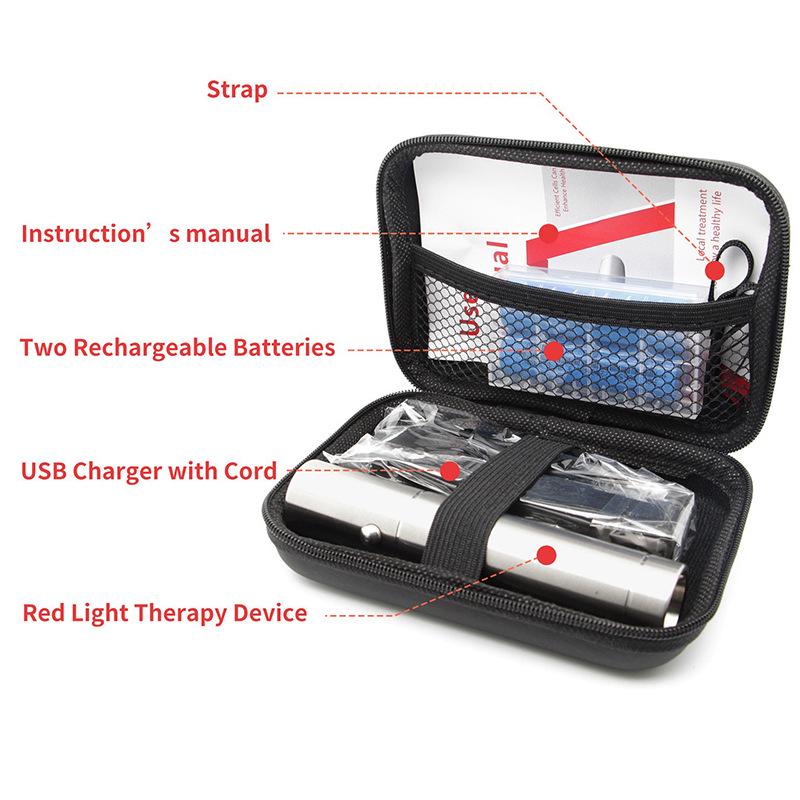 Portable Infrared Physiotherapy Red Light Flashlight with 4 Light Sources