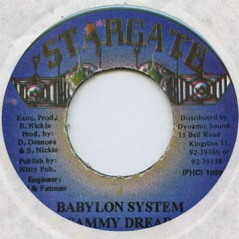 

7-дюймовая пластинка SAMMY DREAD - Babylon System Stargate 1999 Ямайка Регги, Ска и Даб