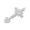 ZHUKOU 9 Styles Cubic Zirconia Charms for Jewelry Making Cute Bear Jewelry Pendants Heart DIY Charms Jewelry Accessories VD1431