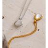 Eetit 2025 Shell Teardrop Pendant Necklace for Women Stainless Steel High Quality Popular Jewelry Accessories Gift