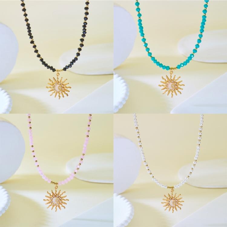 Fashionable Layering Bohemian Necklace For Women Stylish Crystal Bead Drop Pendant Jewelry With Adjustable Clasp