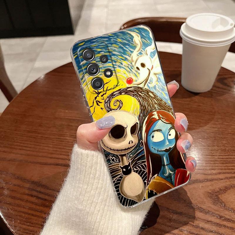 Klare Hülle für Samsung Galaxy A57 A37 A56 A36 A55 A54 A35 A26 A07 A17 A16 A06 A34 A15 Hülle The Nightmare Before Christmas Jack
