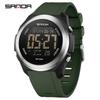 SANDA 2199 Luxury LED Display Digital Watch for Men Shockproof Mens Wristwatches Sport Waterproof Countdown Relojes Para Hombre