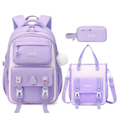 3pcs Sets Kids Backpack for Girls Gift Large Capacity School Bags Backpack for Elementary Primary School Bookbag Bag