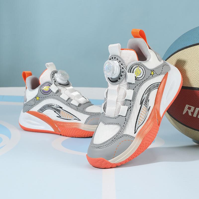 Kinder-Basketballschuhe 2025 neue Schüler tatsächlicher Kampf mittlere und alte Kinder professionelle Mesh atmungsaktive Freizeit-Sportschuhe Putian Schuhe