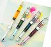 Yongsheng 3008 Fountain Pen, Extra Fine Nib, EF, Transparent Barrel, Silver Trim, Screw-On (Set of 4)
