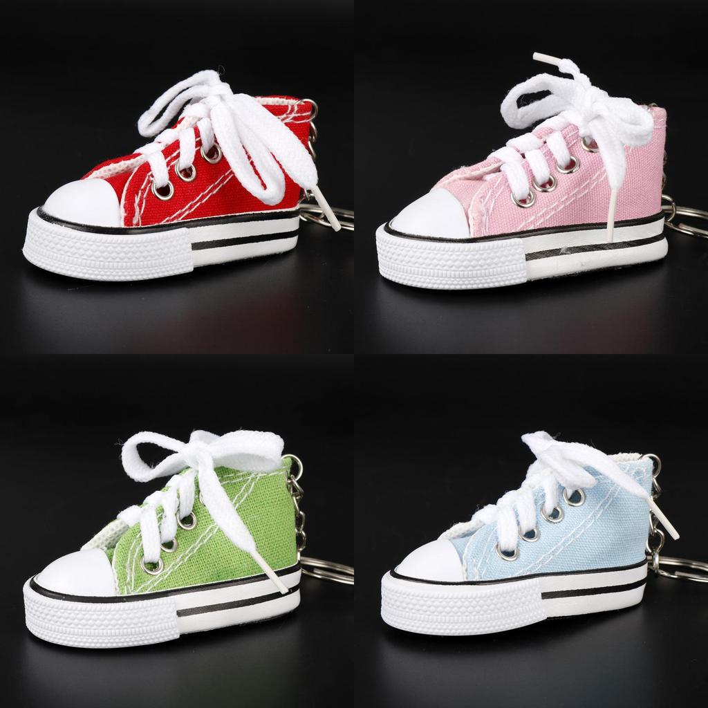 Canvas Keychain Shoe Keyring With Metal Material For Daily Carry And Idea Gift