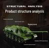 Cross-Compatible Lego WW2 Tiger T28 Heavy Battle Tank Fighter Building Blocks for Kids