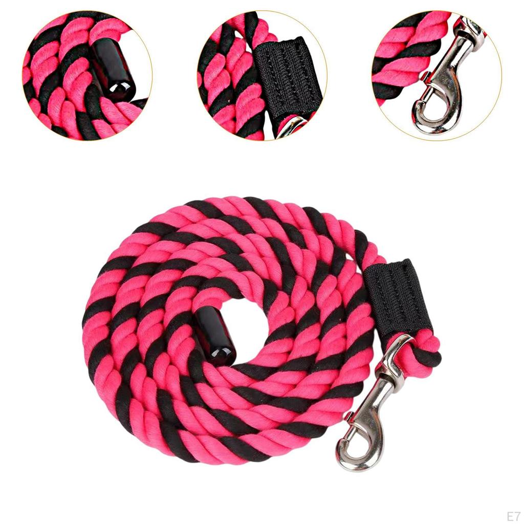 Horse Lead Rope Attachment for Halter Or Harness with Heavy Duty Lunge Line