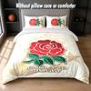 Set Biancheria da Letto Design Rugby Inghilterra 1 Copripiumino + 2 Federe Morbido Traspirante Biancheria da Letto per la Casa
