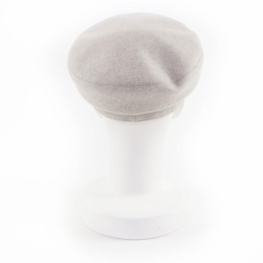 Excellent HERMES Casquette Deauville Serie Metal gray cashmere 57 H212009N Used