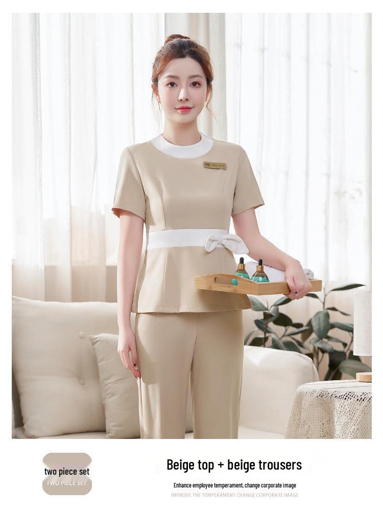 Women's High-End Salon & Spa Uniform - Spring/Summer Technician Workwear