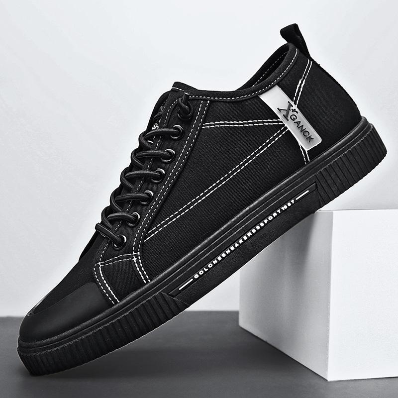 

2025 Лето Черный Холст Без спинки Слипоны Балетки Лоферы Тапочки Полуботинки для Мужчин Мюли Мужские Шлепанцы Полудраг Повседневная Обувь для Скейтборда 39