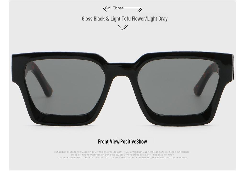 New Unisex Polarized Retro Square Sunglasses - High-End Fashion with Propionate Insert