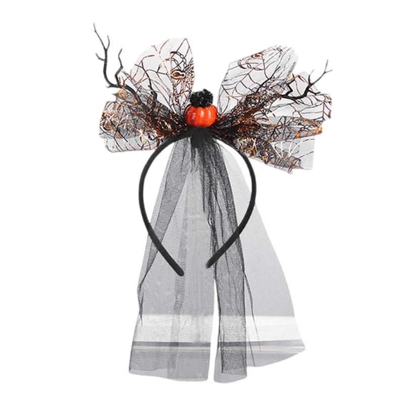 Plastic Skull Headbands For Halloween Parties Gothic Costume Accessory Portable Hair Decors