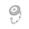 SMJEL Fidget Spinner Ring Anxiety for Women Crystal Demon Eyes Anti Stress Rings Flower Planet Sun Rotating Jewelry Wedding Gift