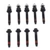 9PCS Exhaust Manifold Bolt Kit 6505316AA Carbon Steel Exhaust Manifold Bolt Stud Nut Hardware Set Replacement for 300