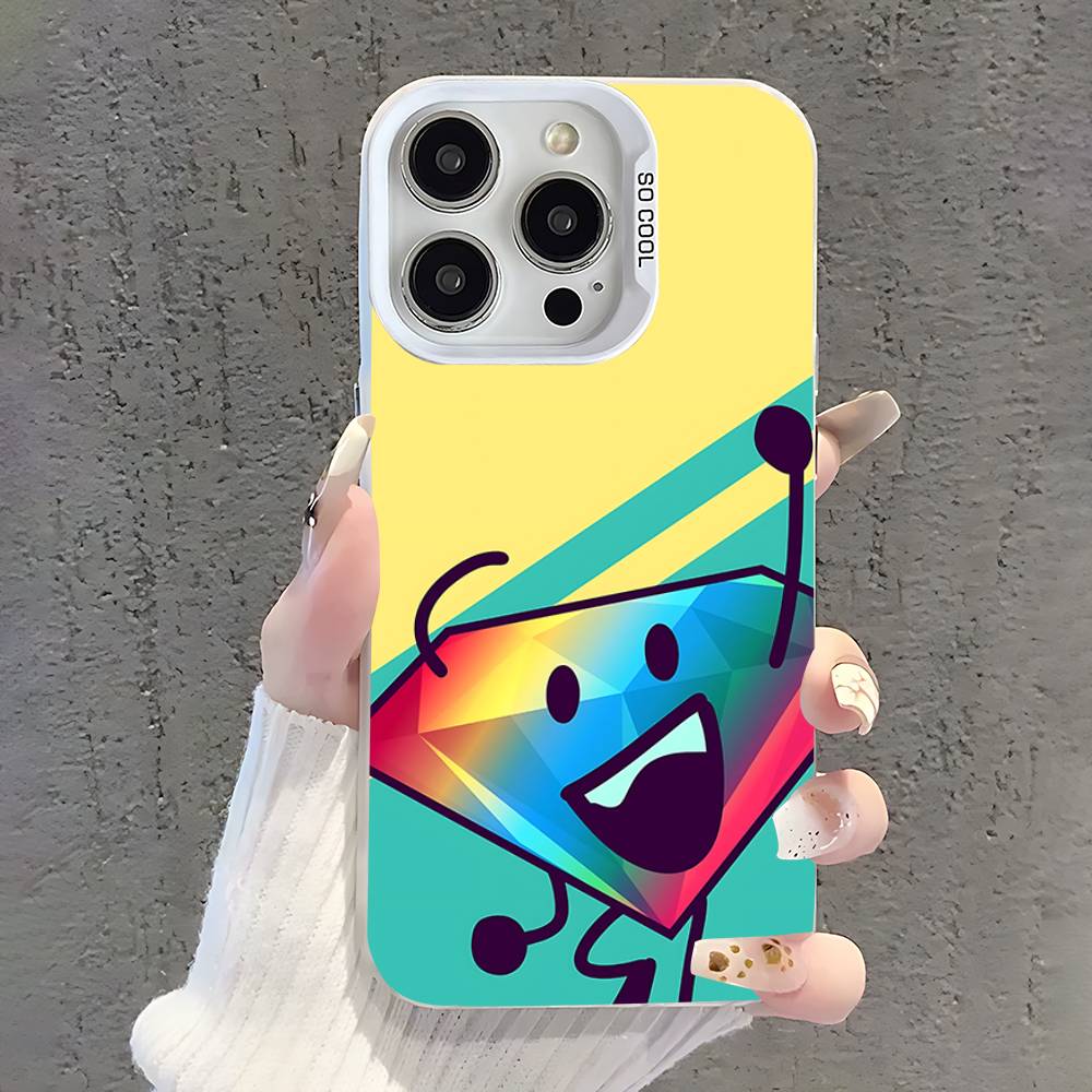 Battle For Dream Island Phone Case For iPhone 17,16,15,14,13,12,11,Pro,XS,Max,Plus,Mini,SE White Candy Matte Shockproof Cover
