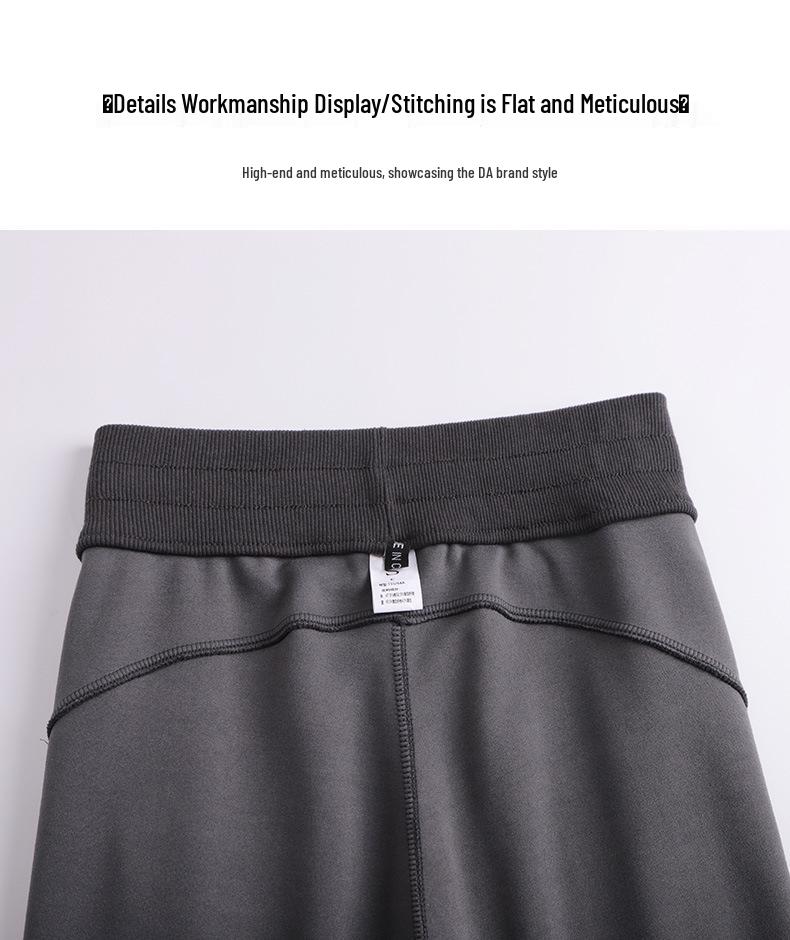 Women's Dark Gray Slimming Straight-Leg Sweatpants - Spring/Fall 2025