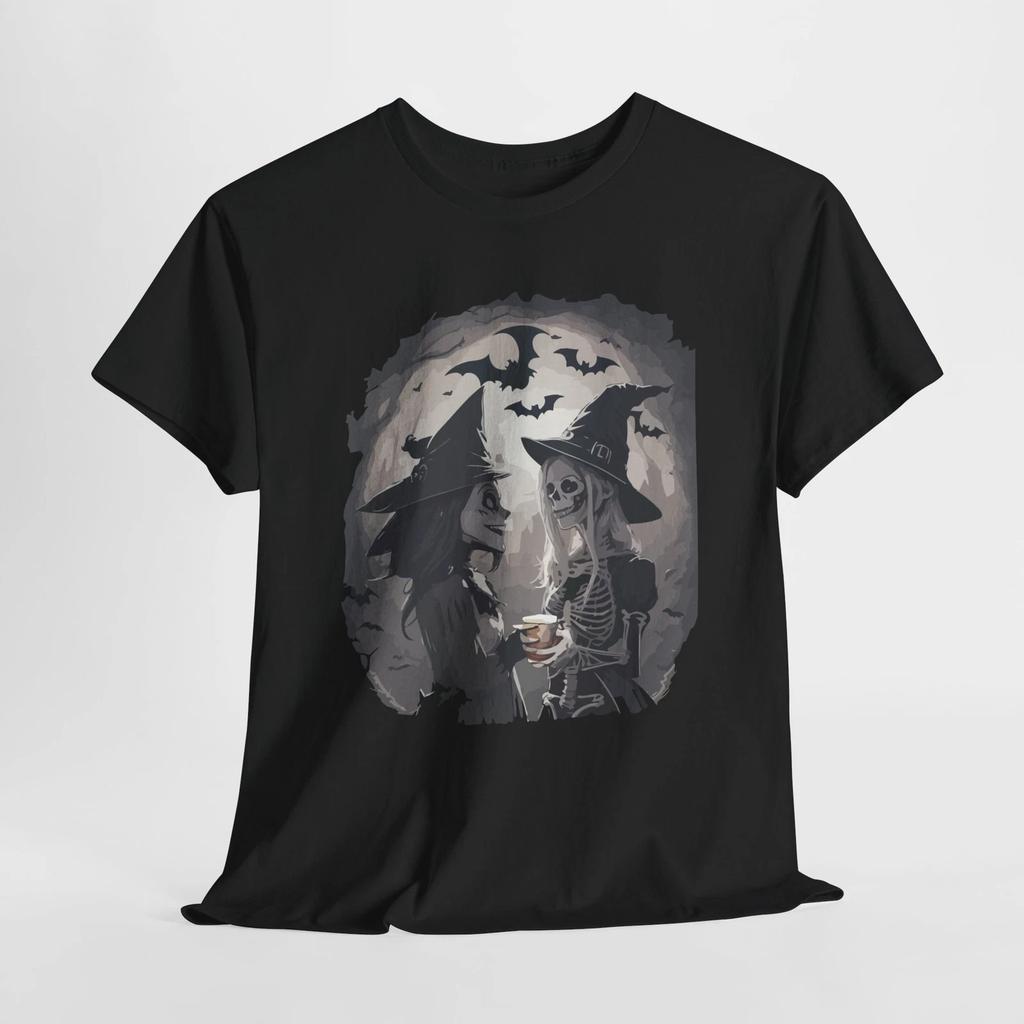 Halloween Witch Coffee Lover T-shirt Tops Tees Unisex | Celestial & Witchy Fashion