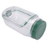 Salad Jar Side Open Plastic Reusable Leakproof Portable Salad Container with Dressing Compartment and Fork for Travel