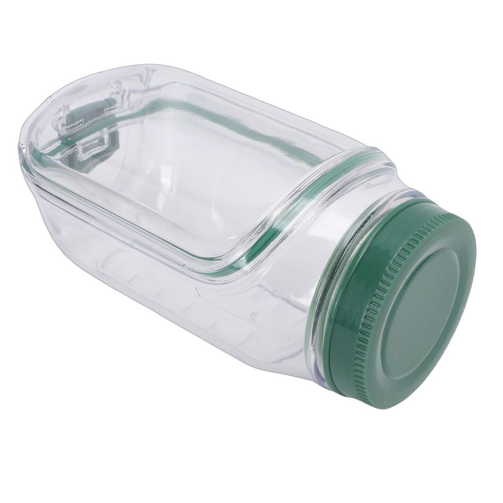 Salad Jar Side Open Plastic Reusable Leakproof Portable Salad Container with Dressing Compartment and Fork for Travel