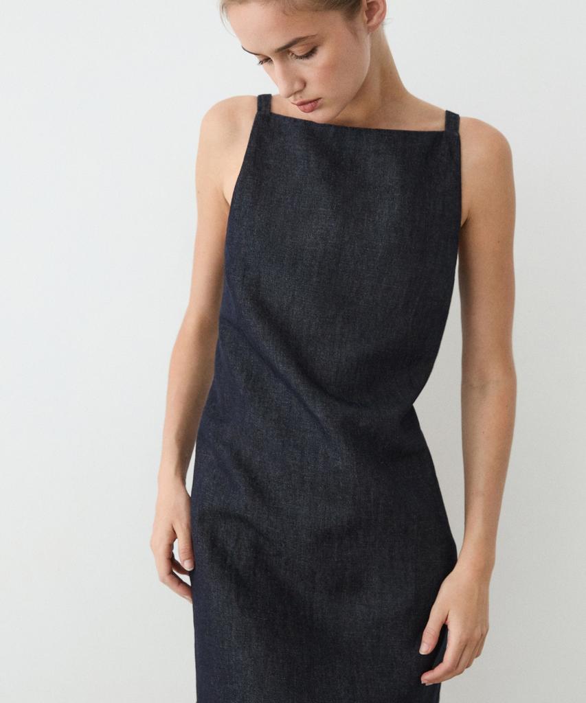 Masimodutti Denim Mini Dress