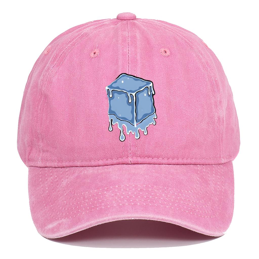 Suitable for daily wear in all seasons, baseball caps for men and women, ice block printed street casual hats adjustable