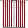 Red White Striped Curtains Vertical Stripe Geometric Modern Chic Style Curtain Bedroom Living Farmhouse Made Of Polyester Window Treatment