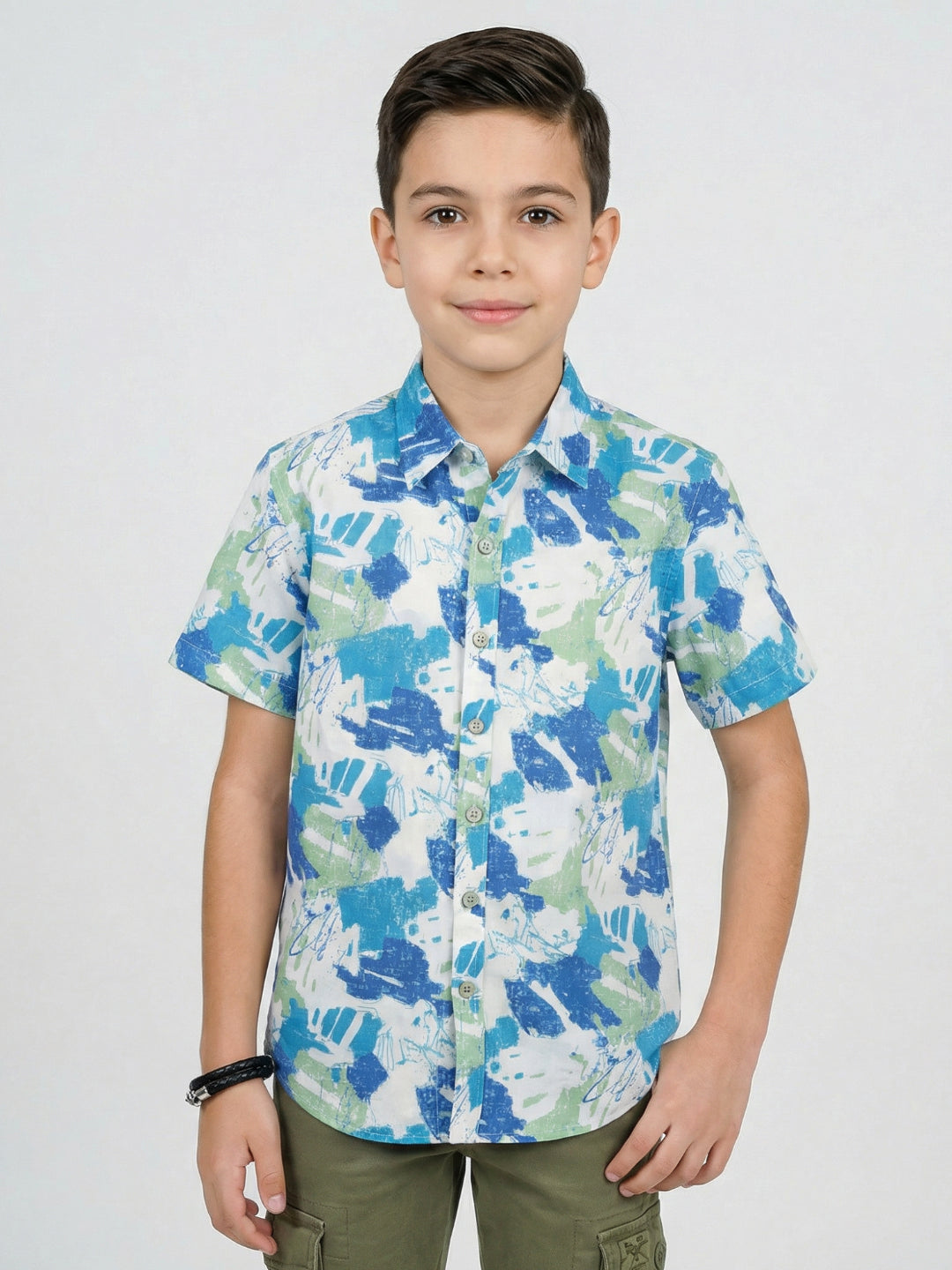 Monte Carlo Boy Smart Fit White Shirt 4-5 Years
