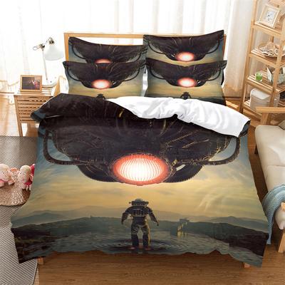 Ensemble de Literie Dessin Animé Housse de Couette Ensemble de Literie 3d Impression Numérique Linge de Lit Taille Queen Ensemble de Literie Design Tendance ensemble couvre-lit