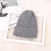 New Winter Mohair Pullover Hat Korean Style Curled Bell Shaped Knitted Hat for Women Candy Colored Warm Woolen Hat