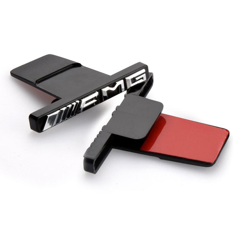 3D ABS Car Styling Sticker for Mercedes Benz AMG Badge Logo Front Grille Emblem Decoration Decals Auto Modification Accessories