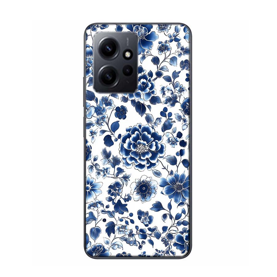 Blue white Porcelain Pattern Phone Case For Redmi Note 14 15 Pro 5G 13 12 Pro Plus 11 11T 11E 11S 10 Pro 10S 9 9S Cover Cell Cle