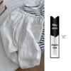 White Linen Wide-Leg Women’s Pants - Summer 2026 Old Money Style, Lightweight Loose Drape, Casual Straight-Leg.