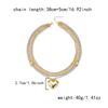 Punk Goudkleurige Hart Hanger Ketting voor Vrouwen 2026 Trendy Meerdere Lagen Bedeltjes Schakelketting Kralen Choker Y2K Sieraden Accessoires