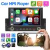1Din Car Radio Android Auto/CarPlay Mirror Link 6.2" Touch Screen Bluetooth FM USB Colorful Lights Wince System