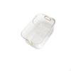 MultiGrid Fruit Plate Light Elegant Design Double Layer Snack Box High Clearness Drainer