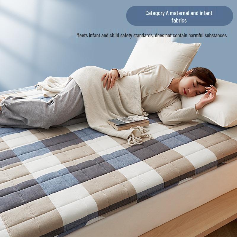 Soft Xinjiang Cotton Mattress Pad for Home or Dorm - Single/Double