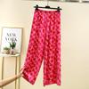 Pantaloni Casual in Cotone Sottile da Donna Estivi Larghi da Casa Lunghi a Gamba Larga