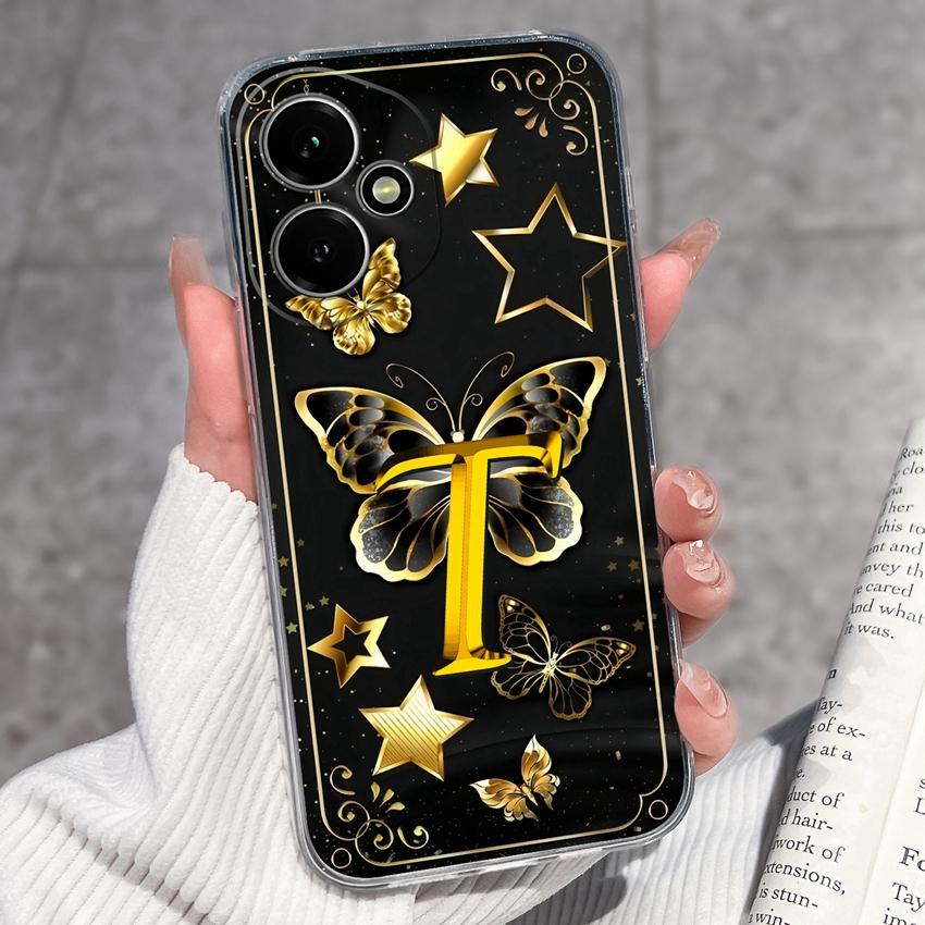 Fashion Letter Butterfly Pattern Phone Case For Honor 400 300 200 Pro Lite Smart 50S 30S 20S 20i 10i Soft Clear Back Cover For Honor Cellphone Casing