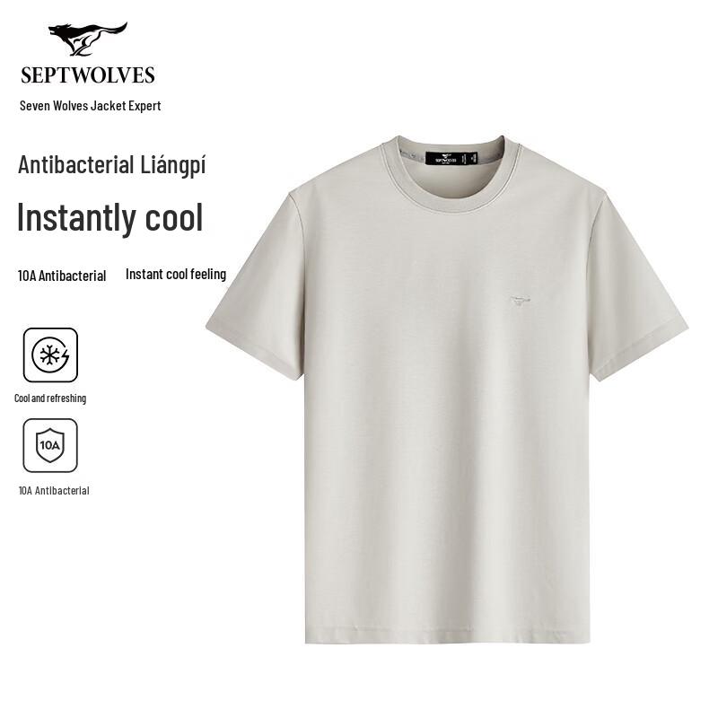 

Septwolves Men s Casual Round Neck Short Sleeve T-Shirt 170/88A