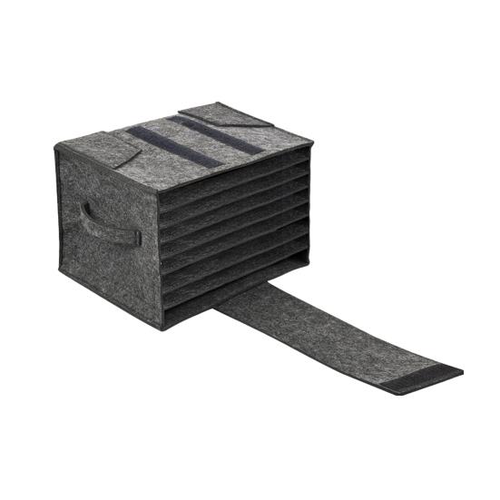 

Сумка для хранения чашек с фетровой тарелкой, 8 тарелок, 6 чашек, легкий уличный переносчик для посуды, регулируемый органайзер для хранения с клапаном для пикника, кемпинга A серый